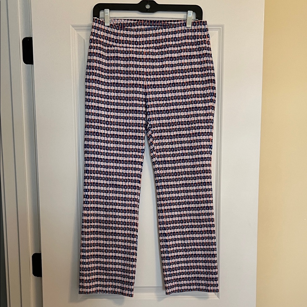 J. McLaughlin Women's Geometric Straight Leg Pants - Black, White, Pink